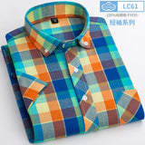 Xituodai New Arrival Fashion Super Large Summer 100% Cotton Plaid Young Men Summer Short Sleeve Casual Shirts Plus Size S-5XL 6XL 7XL 8XL