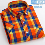 Xituodai New Arrival Fashion Super Large Summer 100% Cotton Plaid Young Men Summer Short Sleeve Casual Shirts Plus Size S-5XL 6XL 7XL 8XL