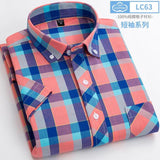 Xituodai New Arrival Fashion Super Large Summer 100% Cotton Plaid Young Men Summer Short Sleeve Casual Shirts Plus Size S-5XL 6XL 7XL 8XL