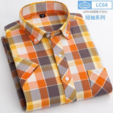 Xituodai New Arrival Fashion Super Large Summer 100% Cotton Plaid Young Men Summer Short Sleeve Casual Shirts Plus Size S-5XL 6XL 7XL 8XL