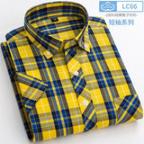 Xituodai New Arrival Fashion Super Large Summer 100% Cotton Plaid Young Men Summer Short Sleeve Casual Shirts Plus Size S-5XL 6XL 7XL 8XL