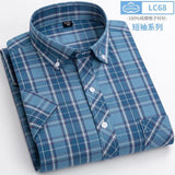 Xituodai New Arrival Fashion Super Large Summer 100% Cotton Plaid Young Men Summer Short Sleeve Casual Shirts Plus Size S-5XL 6XL 7XL 8XL