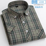 Xituodai New Arrival Fashion Super Large Summer 100% Cotton Plaid Young Men Summer Short Sleeve Casual Shirts Plus Size S-5XL 6XL 7XL 8XL