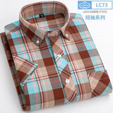 Xituodai New Arrival Fashion Super Large Summer 100% Cotton Plaid Young Men Summer Short Sleeve Casual Shirts Plus Size S-5XL 6XL 7XL 8XL