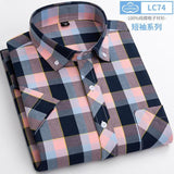 Xituodai New Arrival Fashion Super Large Summer 100% Cotton Plaid Young Men Summer Short Sleeve Casual Shirts Plus Size S-5XL 6XL 7XL 8XL