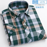 Xituodai New Arrival Fashion Super Large Summer 100% Cotton Plaid Young Men Summer Short Sleeve Casual Shirts Plus Size S-5XL 6XL 7XL 8XL