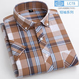 Xituodai New Arrival Fashion Super Large Summer 100% Cotton Plaid Young Men Summer Short Sleeve Casual Shirts Plus Size S-5XL 6XL 7XL 8XL