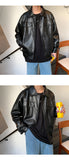 Xituodai Men Spring Black Soft Faux Leather Jacket 2022 Mens Hip Hop Jacket Leather Male Oversize Streetwear Pockets Clothes