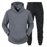 Xituodai Men&#39;s Sets Hoodies+Pants Fleece Tracksuits Solid Pullovers Jackets Sweatershirts Sweatpants Oversized Hooded Streetwear Outfits