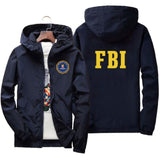 Xituodai fashion Zipper Men women Hoodies Jacket FBI Print sport hip hop Casual Zip Up Unisex Long Sleeve hoodie jacket coat top 7XL