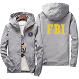 Xituodai fashion Zipper Men women Hoodies Jacket FBI Print sport hip hop Casual Zip Up Unisex Long Sleeve hoodie jacket coat top 7XL