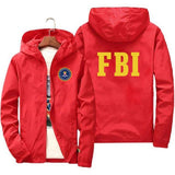 Xituodai fashion Zipper Men women Hoodies Jacket FBI Print sport hip hop Casual Zip Up Unisex Long Sleeve hoodie jacket coat top 7XL