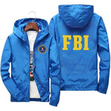 Xituodai fashion Zipper Men women Hoodies Jacket FBI Print sport hip hop Casual Zip Up Unisex Long Sleeve hoodie jacket coat top 7XL