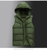 Xituodai 2022 Hot-selling New Mens Winter Vest Warm Hooded Vest Men Casual Waistcoat Sleeveless Jackets Men Thicken Parkas 6XL
