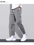 Xituodai Spring Summer Cargo Pants Men&#39;s Trendy Outdoor Ankle Banded Pant Loose Elastic Waist Overalls Harem Trousers Large size M-4XL