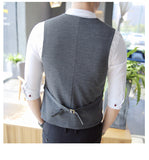 Xituodai trendy mens fashion mens summer outfits dope outfits mens street style mens spring fashion aesthetic outfiMen&#39;s Double Breasted Vest Spring New Slim Sleeveless Formal Suit Vest Gray Black Fashion Men&#39;s Business Casual Suit Vest