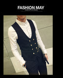 Xituodai trendy mens fashion mens summer outfits dope outfits mens street style mens spring fashion aesthetic outfiMen&#39;s Double Breasted Vest Spring New Slim Sleeveless Formal Suit Vest Gray Black Fashion Men&#39;s Business Casual Suit Vest