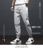 Xituodai 2022 New Men&#39;s Pocket Appliques Cargo Harem Pants Casual Trousers Male Hip Hop Pants Man Jogger Army Green Streetwear Men
