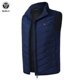 Xituodai Man Fashion Veat Heating Vest Smart USB Charging Large Size Jacket Warm Heating Winter Cotton Jacket Men Winter Warm Vest Male