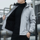 Xituodai Jacket Men Waterproof Breathable Hooded Casual Spring Autumn Jacket Outwear Windbreaker Tourism Mountain Raincoat Male Clothing