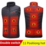 Xituodai 9 Areas Heated Vest Jacket USB Men Winter Electrical Heated Sleevless Jacket Outdoor Fishing Hunting Vest куртка с подогревом