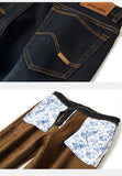 Xituodai Men Winter Fleece Warm Jeans Brand 2022 Fashion Business Pants Retro Classic Denim Trousers Autumn Casual Stretch Slim Jeans Men
