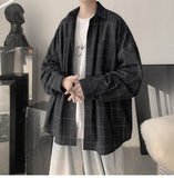 Xituodai Plaid Shirt Men&#39;s fashion brand ins casual versatile shirt Korean fashion coat handsome clothes 2021