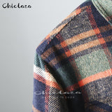 Xituodai Plaid Jacket Men&#39;s Autumn Winter Casual Fleece Warm Slim Fit Shirt Coats Male