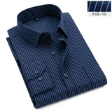 Xituodai Vertical Striped Mens Dress Shirts Long sleeve classic collar Regular Fit business Men&#39;s Work Shirt Oversized 8XL Man Clothes