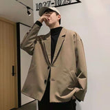 Xituodai Casual suit jacket male oversize Korean trend summer thin handsome men small suit elegant dk uniform high street Japan Harajuku