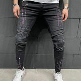 Xituodai Long Pencil Pants Ripped Jeans Slim Spring Hole Men Fashion Thin Skinny Jeans Male Hip-hop Trousers Clothes Clothing 2022