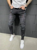 Xituodai Long Pencil Pants Ripped Jeans Slim Spring Hole Men Fashion Thin Skinny Jeans Male Hip-hop Trousers Clothes Clothing 2022