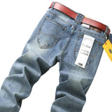 Xituodai 2022 Top Brand Best Price Comfort Straight Denim Pants Men&#39;s Jeans Business Casual Elastic Male High Quality Trousers