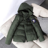 Xituodai Men&#39;s White Duck Down Jacket Coat Winter Warm Hooded Thick Puffer Parka High Quality Casual Fashion Windbreaker Down Jacket Men