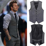 Xituodai Men&#39;s Slim Fit Mens Suit Vest Casual Suit Vest Man Black Gray Formal Businss Vest  Arrival Vests Male Waistcoat Gilet Homme