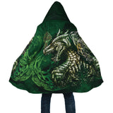 Xituodai Winter Fashion Mens Hooded cloak Viking Tattoo Wolf 3D Printing Thick Fleece wind breaker Unisex Casual Warm Hood cloak DP04