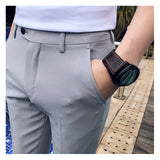 Xituodai 2022 New Men Ankle Length Pants Slim Men&#39;s Dress Pants Office Pants Men&#39;s Boutique Fashion Solid Color  Business Men&#39;s Suit Pant