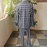 Xituodai Plaid Men&#39;s Classic Suit Print Blazer And Pants Single-Breasted OL Office Wear Fashion 2022 Autumn Sets Male Blazer Clothing