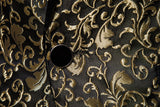 Xituodai Black Jacquard Bronzing Floral Blazer Men 2022 Luxury Brand Single Button Suit Jacket Men Wedding Party Stage Costume Homme 2XL