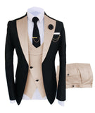 Xituodai New Costume Homme Popular Clothing Luxury Party Stage Men&#39;s Suit Groomsmen Regular Fit Tuxedo 3 Peice Set Jacket+Trousers+Vest