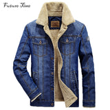 Xituodai M-6XL Men Jacket and Coats Brand Clothing Denim Jacket Fashion Mens Jeans Jacket Thick Warm Winter Outwear Male Cowboy YF055