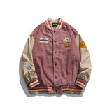 Xituodai Autumn Winter 2021 Men&#39;s Baseball Jackets Embroidered American Letters Thick Corduroy Coat Male Harajuku Retro Uniform