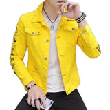 Xituodai Spring  Men Jean Jackets Jeans Coat Men&#39;s Korean-Style Fashion Coat Students Handsome Versatile Jacket Size 3XL