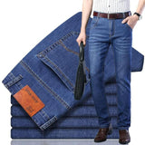Xituodai Brand Men Jeans Famous Brand 2022 Slim Straight Business Casual Black  Elasticity Cotton Denim Pants Trousers panta