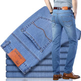 Xituodai Brand Men Jeans Famous Brand 2022 Slim Straight Business Casual Black  Elasticity Cotton Denim Pants Trousers panta