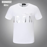 Xituodai Free shipping-Classic men&#39;s and women&#39;s cotton T-shirt with letter print O-neck short-sleeved shirt hip-hop style Dsquared2 851