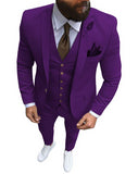 Xituodai Men Suits Prom Tuxedo Slim Fit 3 Piece Groom Wedding Suits For Men Custom Blazer Terno Masuclino 3 pieces (jacket +vest +pant)