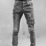 Xituodai Spring Summer Boyfriend Jeans Street Fashion Tight Long Jeans Straight Jeans Men&#39;s High Waist Men Designer Jeans for Men