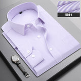 Xituodai Boutique Men Clothing Business Casual Striped Plaid Regular Fit Men&#39;s Dress Shirt