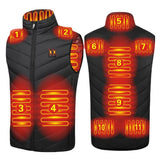 Xituodai New USB Electric Heated Vest Winter Smart Heating Jackets Men Women Thermal Heat Clothing Plus size Hunting Coat P8101C